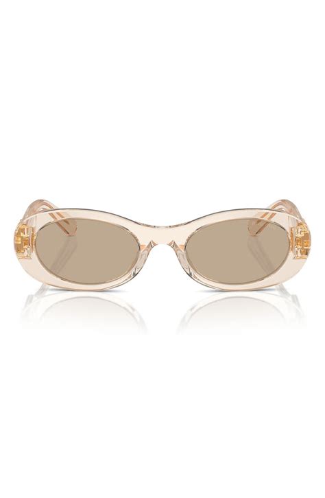 miu miu oval sunnies|Miu Miu 50mm Oval Sunglasses .